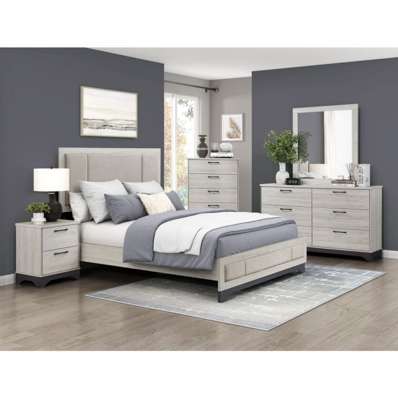 2334F-1*5 5PC SETS Full Platform Bed