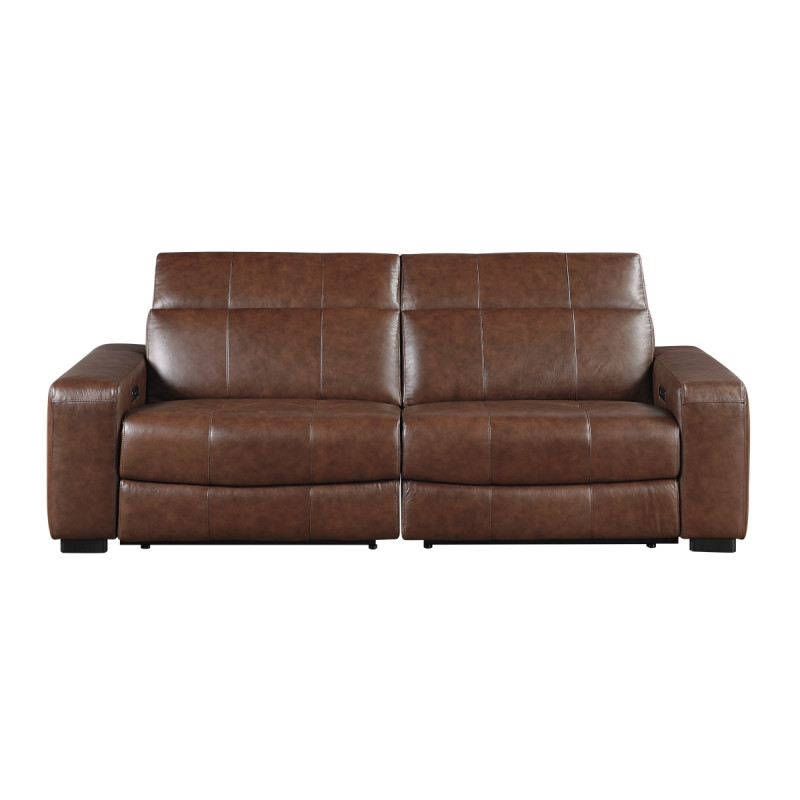 9790BRW-2PWH* Power Double Reclining Love Seat with Power Headrests and Charging Ports