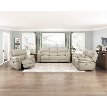 8517PWT*3PW 3PC SETS Power Double Reclining Sofa + Love Seat + Chair