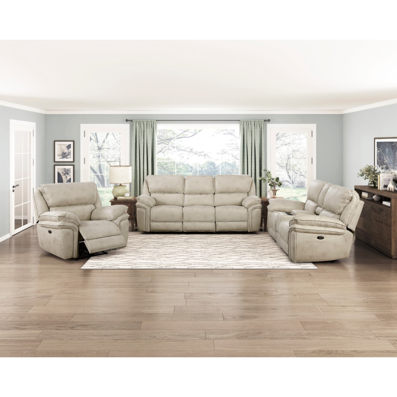 8517PWT*3PW 3PC SETS Power Double Reclining Sofa + Love Seat + Chair