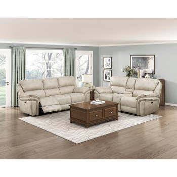 8517PWT*2PW 2PC SETS Power Double Reclining Sofa + Love Seat