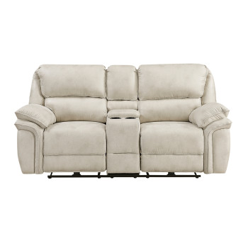 8517PWT-2PW Power Double Reclining Love Seat with Center Console