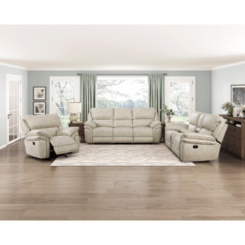 8517PWT*3 3PC SETS Double Reclining Sofa + Love Seat + Chair