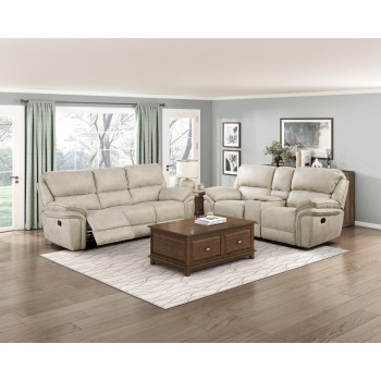 8517PWT*2 2PC SETS Double Reclining Sofa + Love Seat