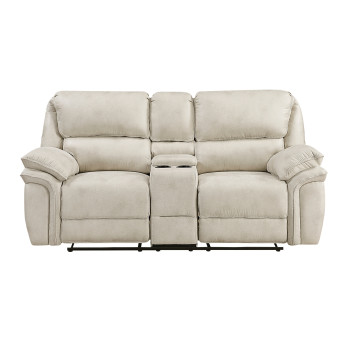8517PWT-2 Double Reclining Love Seat with Center Console