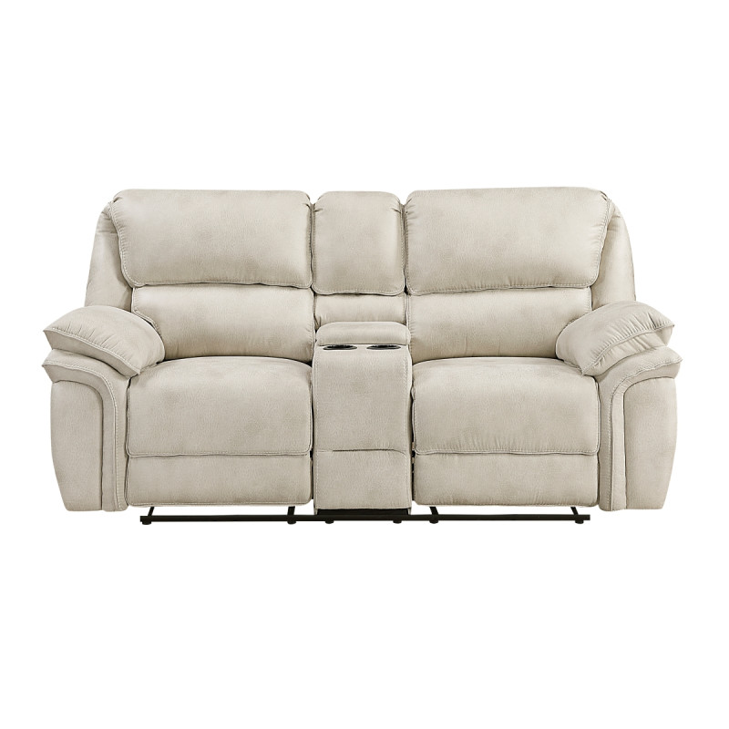 8517PWT-2 Double Reclining Love Seat with Center Console