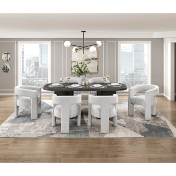 6048-78*7PC 7PC SETS Dining Table + 6 Side Chairs