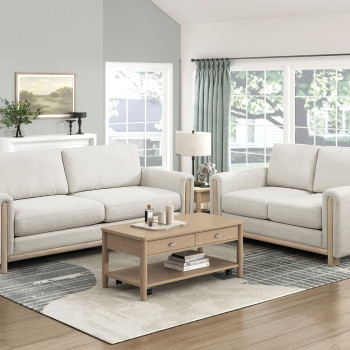 9756BE*2 2pc Set: Sofa, Love