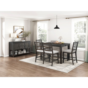 6023-84*5 5PC SETS Dining Table + 4 Side Chairs