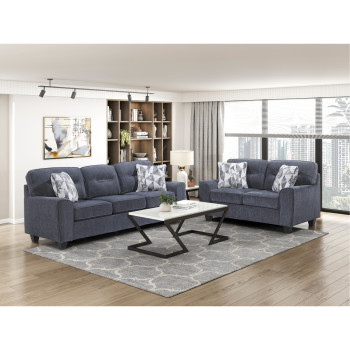 8416BU*2 2PC SETS Sofa + Love Seat