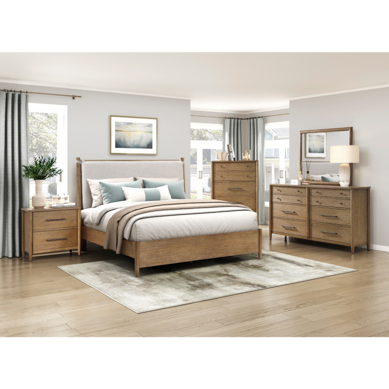2386PN-1*5 5PC SETS Queen Platform Bed