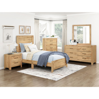 1534NAT-1*4 4PC SETS Twin Bed in a Box
