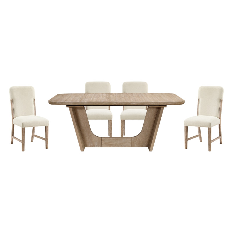 2350-94*5 5PC SETS Dining Table + 4 Side Chair