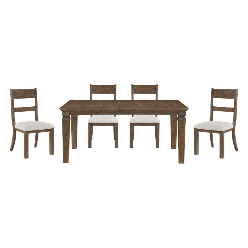 6020-84*5 5PC SETS Dining Table + 4 Side Chairs