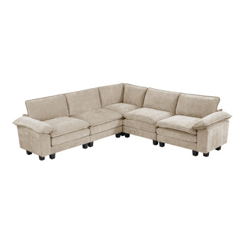 8450TPE*54ACCR 5-Piece Modular Sectional