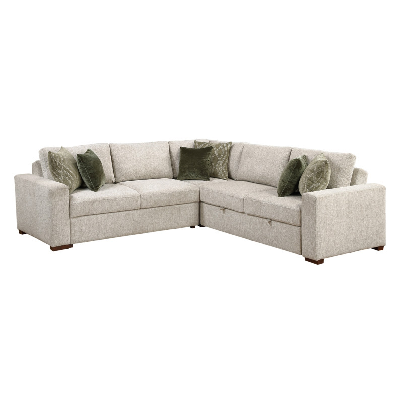 8548*42ACLCR2AA 3-Piece Sectional with Pull-out Bed
