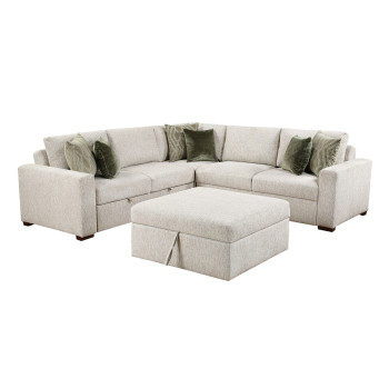 8548*52ACLCR2AAOT 4-Piece Sectional with Pull-out Bed and Ottoman