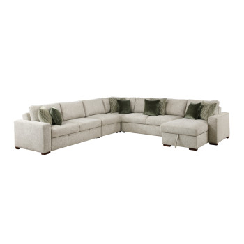 8548*6VC2ACR2ACLACA 5-Piece Sectional with Reversible Chaise and Pull-out Bed