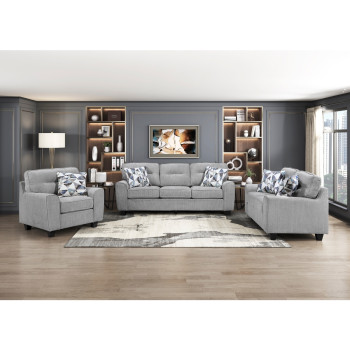 8416GY*3 3PC SETS Sofa + Love Seat + Chair