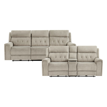9670TP*2PWH 2PC SETS SOFA, LOVESEAT