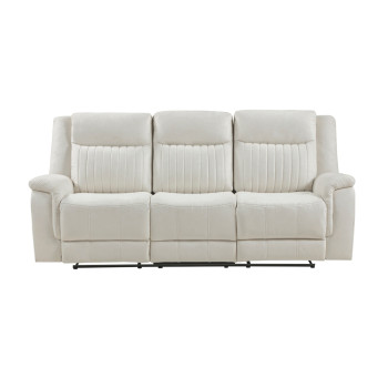 9646BE-3 Double Reclining Sofa, Beige