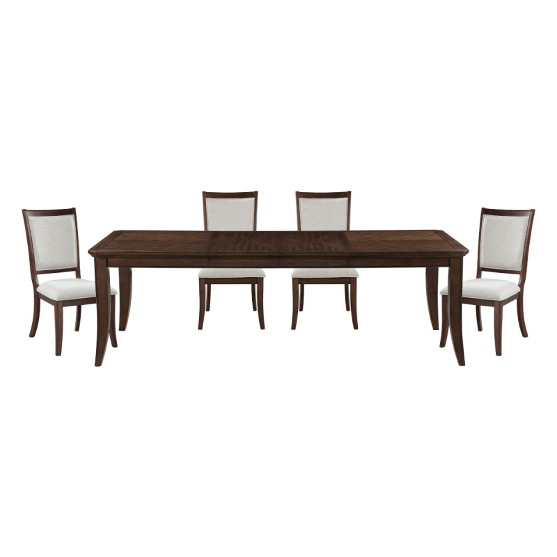 5962-96*5 5PC SETS Dining Table + 4 Side Chairs