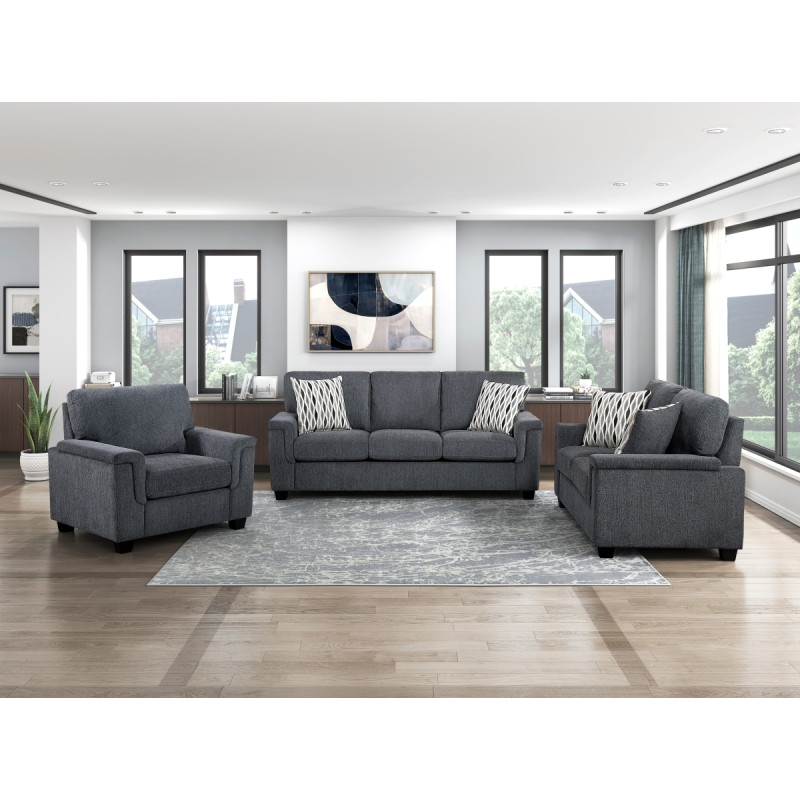 9746DG*3 3pc Set: Sofa, Love, Chair