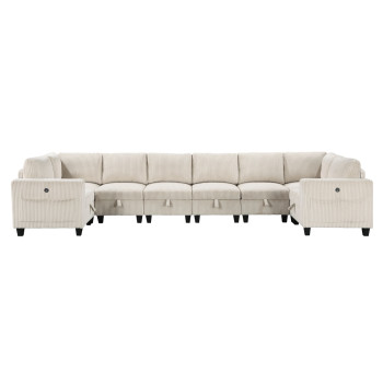 9650NBE*8SC 8-Piece Sectional with Storage, Storage Pouches and Charging Ports