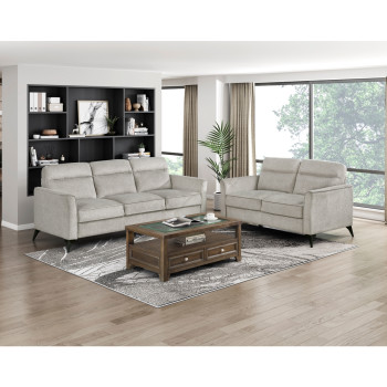 9733TAN*2 2PC SETS Sofa + Love Seat