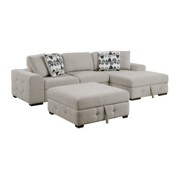 9624TP*32LRC 3-Piece Sectional with Right Chaise and Ottoman
