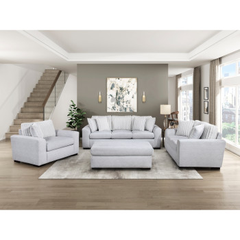 9720GRY*3 3PC SETS Sofa + Love Seat + Chair