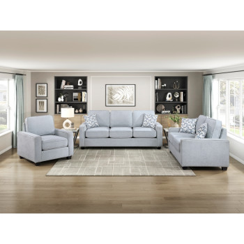 9660GY*3 3PC SETS Sofa + Love Seat + Chair