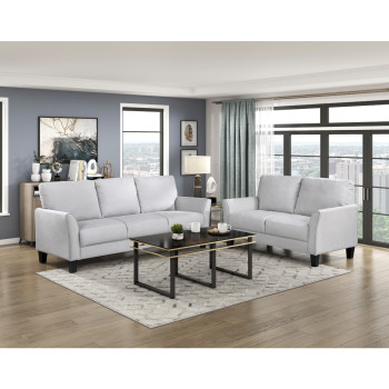 9519GRY*2 2PC SETS Sofa + Love Seat
