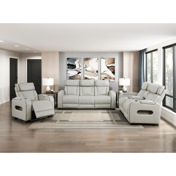 9516TPE*3PWH 3pc Set: Sofa, Love,  Chair (Power)