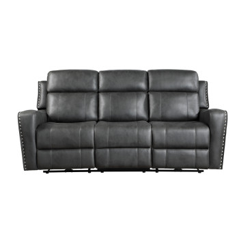 9515DGY-3 Double Reclining Sofa