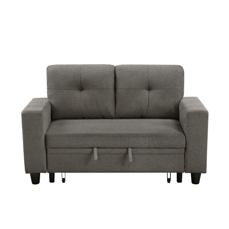 9705DB-2* Love Seat with Pull-out Bed, Shelves and Charging Ports