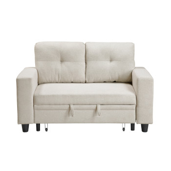 9705BE-2* Love Seat with Pull-out Bed, Shelves and Charging Ports