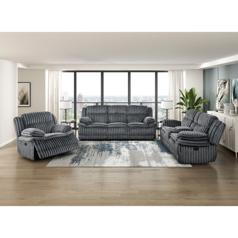 9577DG*3 3PC SETS Double Reclining Sofa + Love Seat + Chair