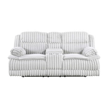 9577GY-2 Double Reclining Love Seat with Center Console