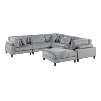 9688GY*63CR2ACOT 6-Piece Modular Sectional