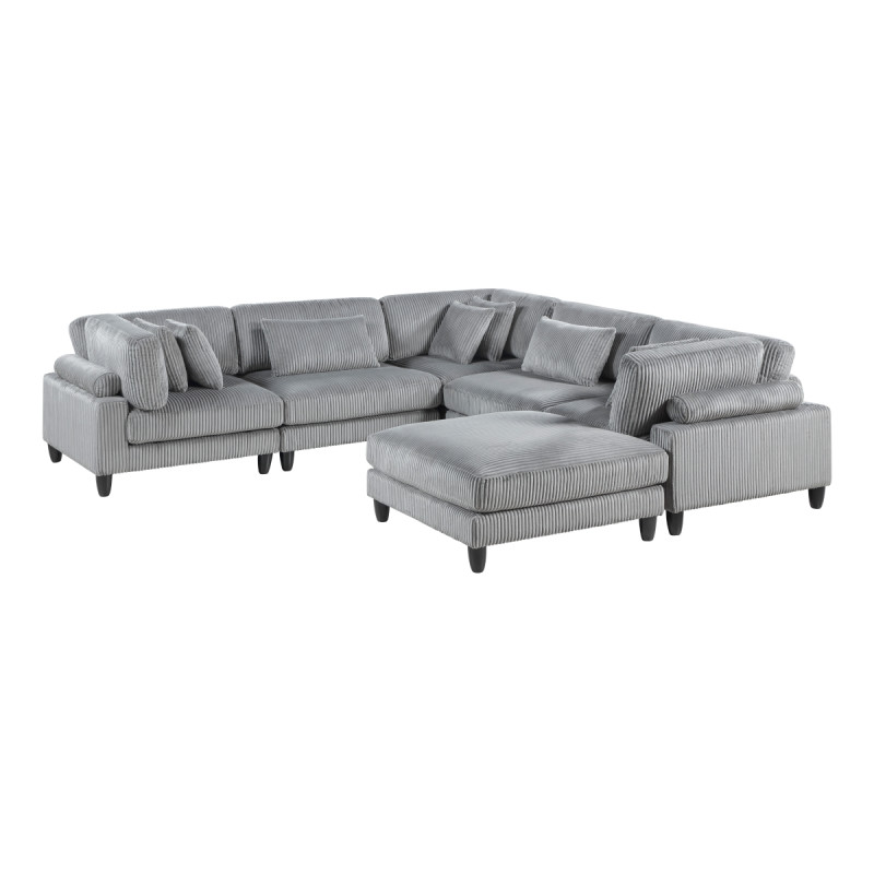 9688GY*63CR2ACOT 6-Piece Modular Sectional