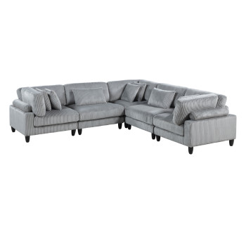 9688GY*53CR2AC 5-Piece Modular Sectional