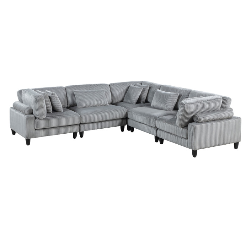 9688GY*53CR2AC 5-Piece Modular Sectional