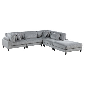 9688GY*52CR2ACOT 5-Piece Modular Sectional