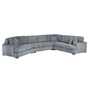 9623GY*4LU2R 4-Piece Sectional with Left Cuddler