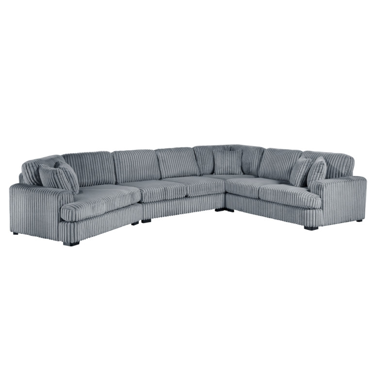 9623GY*4LU2R 4-Piece Sectional with Left Cuddler