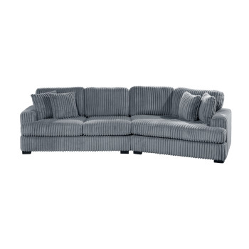 9623GY*22LRU 2-Piece Sectional with Right Cuddler