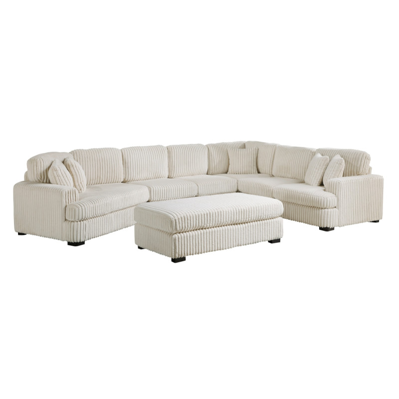 9623BE*5LU2R 5-Piece Sectional with Left Cuddler and Ottoman