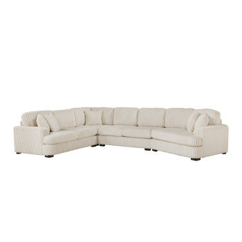 9623BE*42LRU 4-Piece Sectional with Right Cuddler