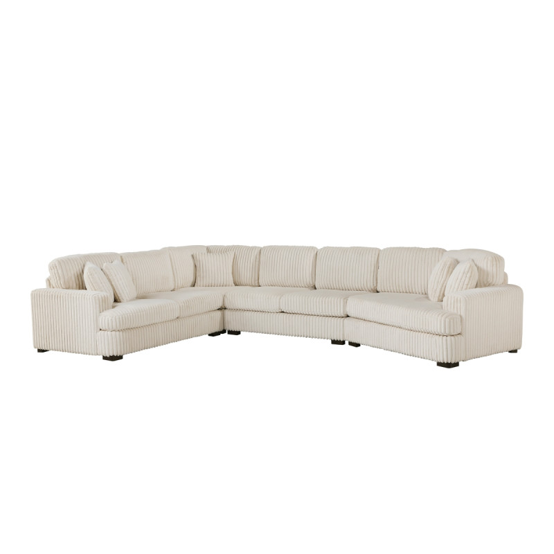 9623BE*42LRU 4-Piece Sectional with Right Cuddler